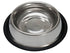 Loving Pets Anti-Skid Standard Stainless Steel Cat and Dog Dish Bowl 96 Ounce