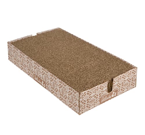 Petlinks Scratcher's Choice+ Bed Box and Refills Corrugate Cat Scratcher - Extra Large - 2 Count - L:19.75 X W:1.75 X H:11 Inches