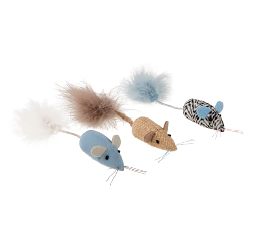 Petlinks SmartyKat Instincts Caravan Mice Catnip and Silvervine Plush Cat Toy - 3 Count