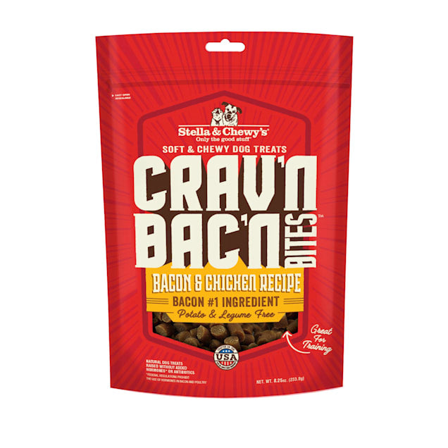 Stella & Chewy's Cravin' Bacon Bites Chicken Chewy Dog Treats - 8.25 Oz