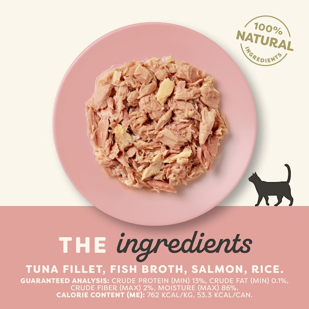 Applaws Natural Limited Ingredient Tuna Fillet and Salmon in Broth Canned Cat Food - 2.47 Oz - Case of 24
