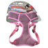 Coastal Comfort Soft Sport Wrap Adjustable Mesh Dog Harness - Gray/Pink - Small - 16-24 Inch