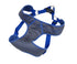 Coastal Comfort Soft Sport Wrap Adjustable Mesh Dog Harness - Gray/Blue - Large - 28-36 Inch