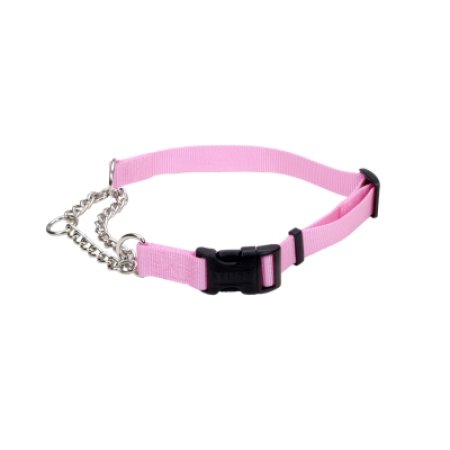Coastal Adjustable Check Training Dog Collar with Buckle - Pink - Extra Large - L:22-29 X W:1 Inch