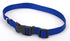 Coastal Adjustable Plastic Tuff-Buckle Nylon Dog Collar - Blue - Med/Large - L:14-20 X W:1 Inch