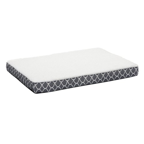 Midwest Homes EcoSpring Double Thick Orthopedic Rectangular Dog Bed with Removable Cover - Gray L:40 X W:30 X H:4.5 Inch