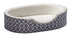 Midwest Homes Orthopedic Nest Egg Oval Dog Bed with Teflon Fabric Protector - Gray LG - L:35.3 X W:25.8 X H:8.3 In