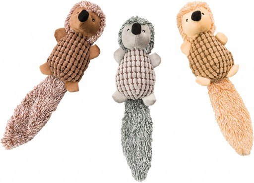 Ethical SPOT Long Tail Hedgehog Squeak and Plush Dog Toy - 16 Inch