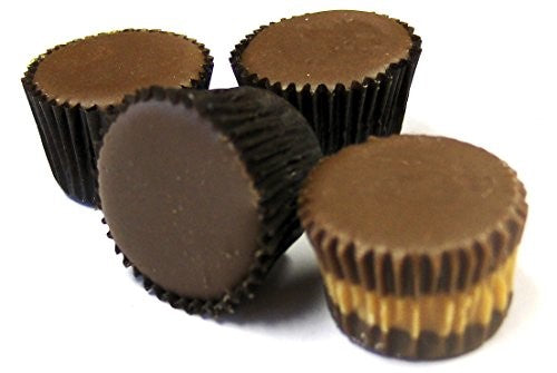 Claudia's Canine Bakery Peanut Butter Cups Carob Biscuit Dog Treats - 24 Count