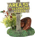 Blue Ribbon Exotic Environments Area 51 Sign with UFO Aquarium Décor Ornament