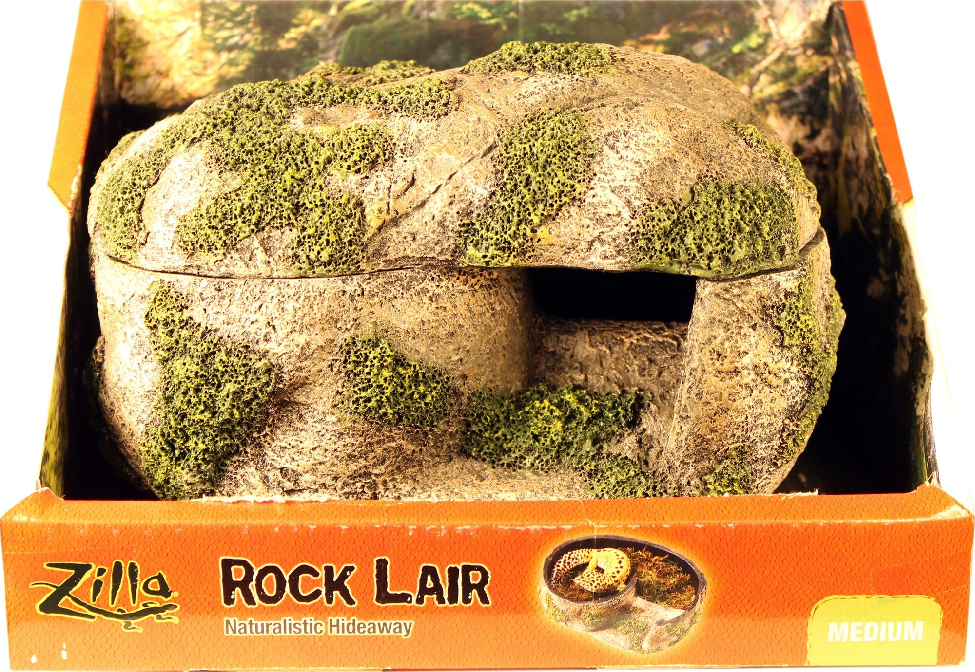 Zilla Rock Lair Hideout for Lizard Geckos and other Reptiles Terrarium Décor - Medium