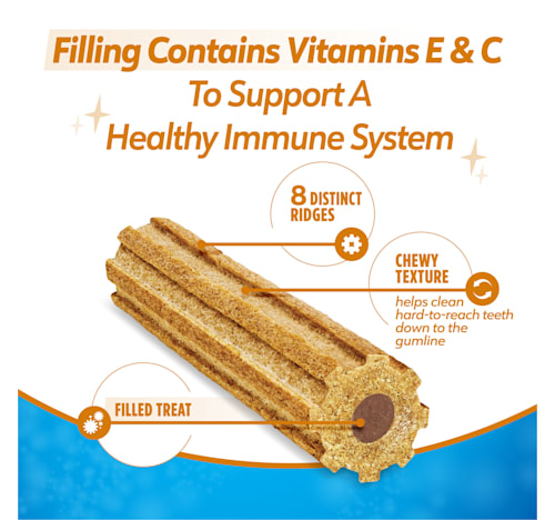 Purina DentaLife + Immune Support Chicken Apple and Blueberry Dental Dog Treats - Small/Medium