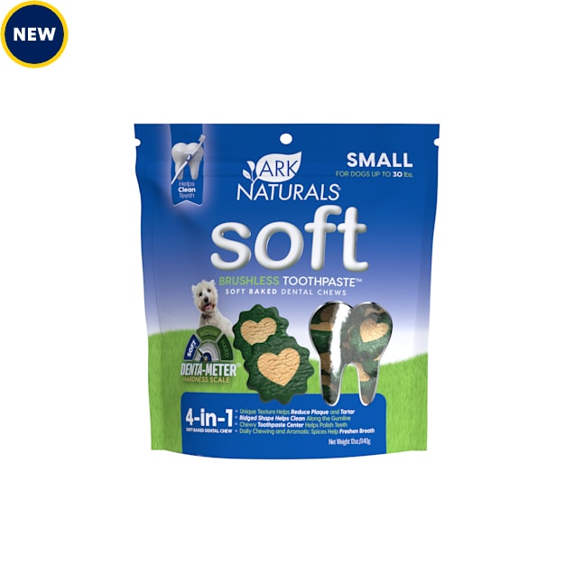 Ark Naturals Brushless Toothpaste Soft Baked Dental Dog Treats - Small - 12 Oz