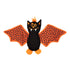 The Worthy Dog Batty Halloween Spooky Nylon Squeak and Plush Dog Toy