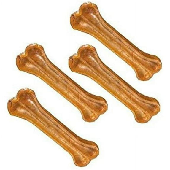 Pet Factory Durabone Press Porkhide Bones Natural Dog Chews 4 Inch - 4 Pack
