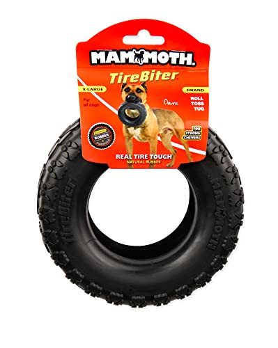 Mammoth Pet Products TireBiter II Tire Chew Rubber Dog Toy - Extra Large - 7 Inch
