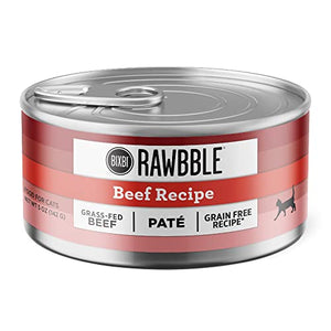 Bixbi Rawbble Beef Pate Canned Cat Food - 5 Oz - Case of 24