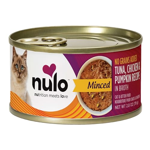 Nulo Grain-Free Minced Tuna Chicken and Pumpkin in Broth Kitten and Adult Canned Cat Food