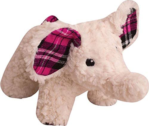 Snugarooz Ella The Elephant Squeak and Crinkle Plush Dog Toy - 11" Inches  