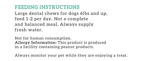 Health Extension Cheese Flavored Dental Dog Chews- Large - 3 Pack  