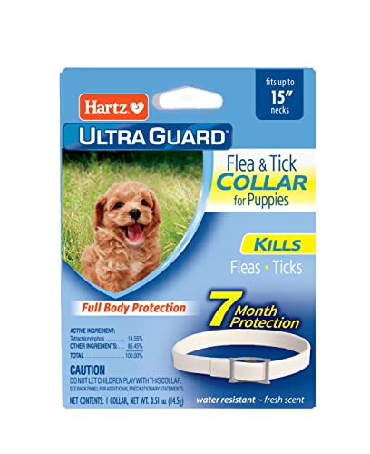 Sergeant's Dual-Action Flea and Tick Collar II for Small Dogs and Puppies - Up to 15" I...