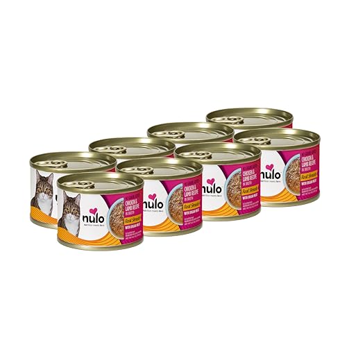 Nulo Grain-Free Real Shreds Chicken and Lamb in Broth Kitten and Adult Canned Cat Food 6 Oz - Case of 8