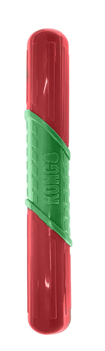 Kong Holiday CoreStrength Durable Rattlez Stick Fetch and Chew Rubber Dog Toy  