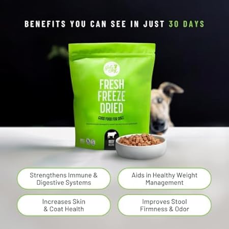 Get Joy Gut Health Beef Recipe All-Life-Stages Freeze-Dried Raw Dog Food - 16 Oz - Case of 10