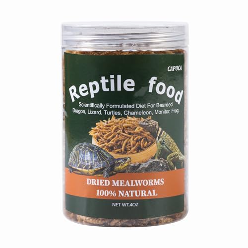 Jurassipet Jurrassidiet Easi-Worms Moist Mealworms Reptile Food - Large - 3/4-1 Inch - 1.2 Oz  