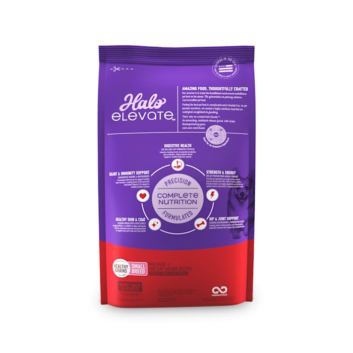 Halo Pets Elevate Healthy Grains Red Meat Recipe Small-Breed Dry Dog Food - 3.5 Lbs  