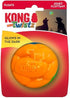Kong Twists Ball High-Visibility Glow-In-The-Dark Chew and Fetch Floating Dog Toy - Large