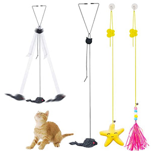 Kong Teaser Scrattles Jellyfish Door Hanging Cat Teaser Toy - Assorted