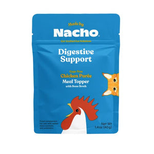 Made by Nacho Digestive Support Chicken Pate Cat Food Topper Pouch - 1.4 Oz - Case of 36