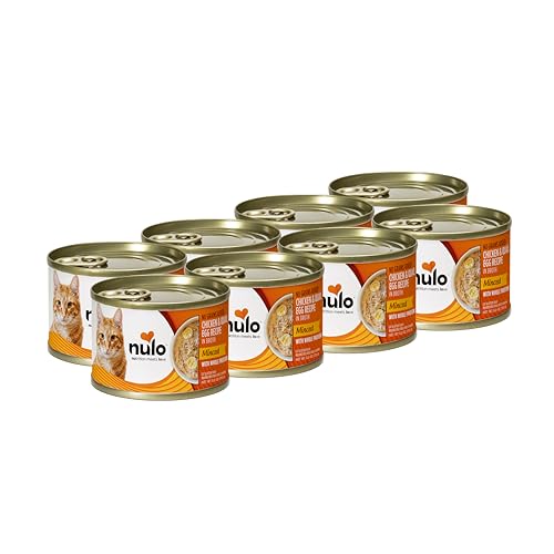 Nulo Grain-Free Minced Chicken and Quail Egg in Broth Kitten and Adult Canned Cat Food 6 Oz - Case of 8