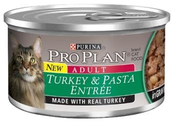 Purina Pro Plan Turkey and Pasta Entrée in Gravy Canned Cat Food - 3 Oz - Case of 24  