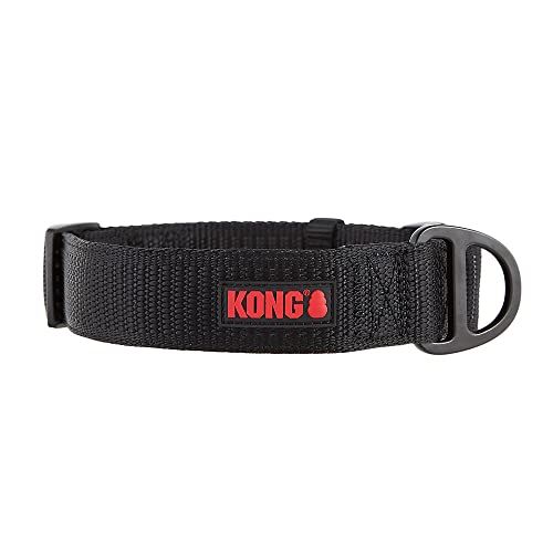 Kong Clear EZ-Collar Clear Blue and Black Safety Dog Collar - Large - 10-13" In Girth  
