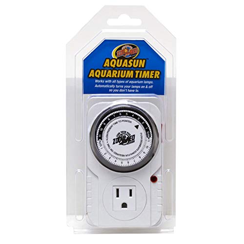 Zoo Med Laboratories AquaSun Dual Plugin Day and Night Outlet Aquarium Timer  