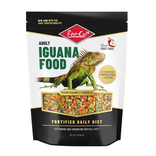 Rep-Cal Adult Iguana Digestive Health Daily Diet Reptile Food - 2 Lbs