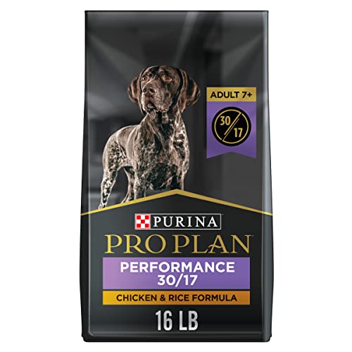 Purina Pro Plan Performance 30/17 Chicken and Rice Formula Adult 7+ Dry Dog Food - 4 Lbs - Case of 6  