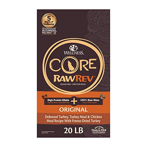 Wellness Core Raw-Rev Healthy Weight Grain-Free Deboned Turkey and Chicken with Freeze-...
