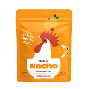 Made by Nacho Turkey in Bone Broth Cat Food Topper - 4 Oz - 12 Pack - Case of 8