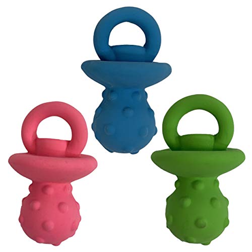 Multipet Pacifier Pals Soft Crinkle and Latex Dog Toy - Assorted - 8" Inches  