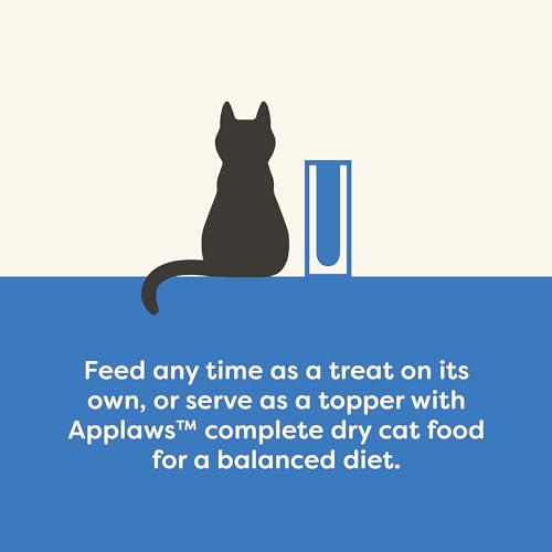Applaws Natural Grain-Free Limited Ingredient High-Protein Tuna and Salmon Crunchy Cat Treats - 2 Oz - 12 Pack