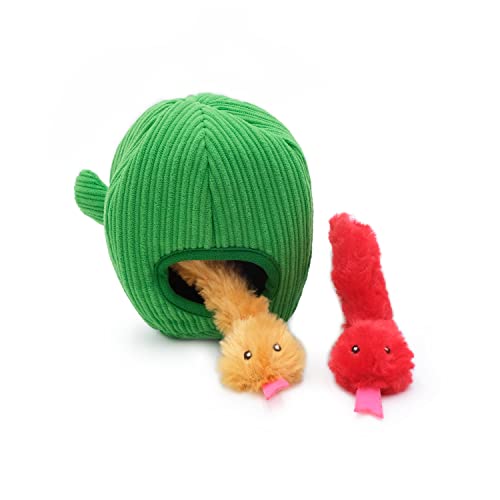 Zippy Paws Burrow Snakes in Cactus Interactive Crinkle and Plush Cat Toy - Small  