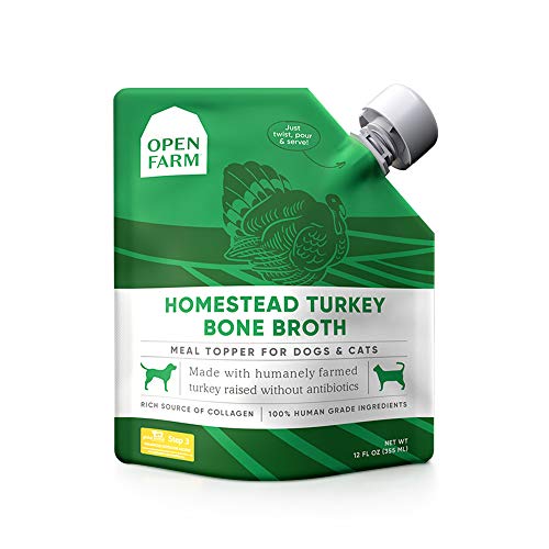 Open Farm Homestead Turkey Bone Broth Wet Cat and Dog Food Topper - 12 Oz - Case of 6  