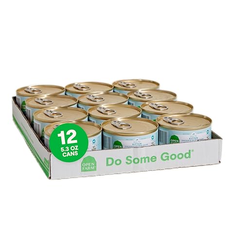 Open Farm Grain-Free Chicken and Salmon Pate Kitten Formula Canned Cat Food 5.3 Oz - Case of 12