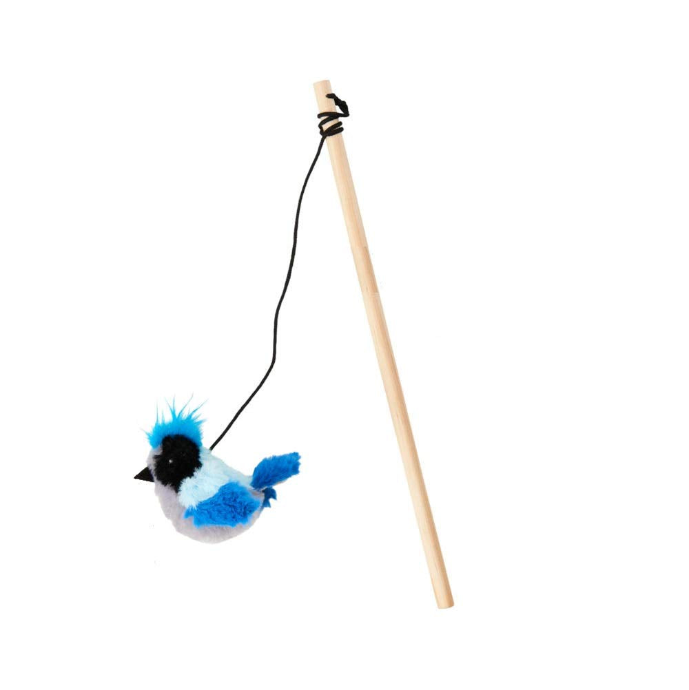 Zippy Paws ZippyStick Bird Interactive Catnip Cat Teaser Wand - Small  