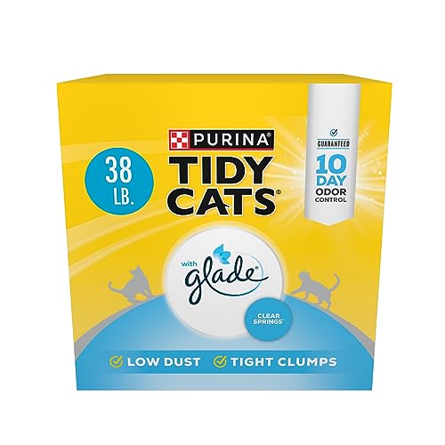 Purina Tidy Cats Glade Clear Springs Scented Clumping Low-Dust Clay Multi-Cat Litter - ...