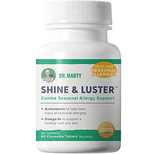 Dr. Marty Shine and Luster Chewable Dog Supplements - 60 Count