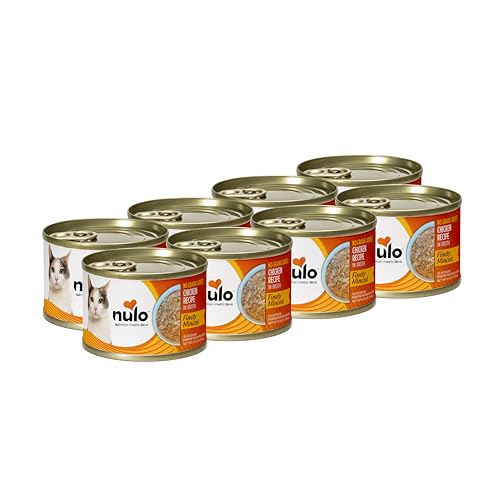 Nulo Grain-Free Finely Minced Chicken in Broth Kitten and Adult Canned Cat Food 6 Oz - Case of 8